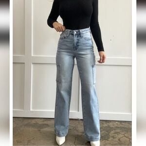 🔥🚨Judy Blue Flare Wide Leg Blue Jeans